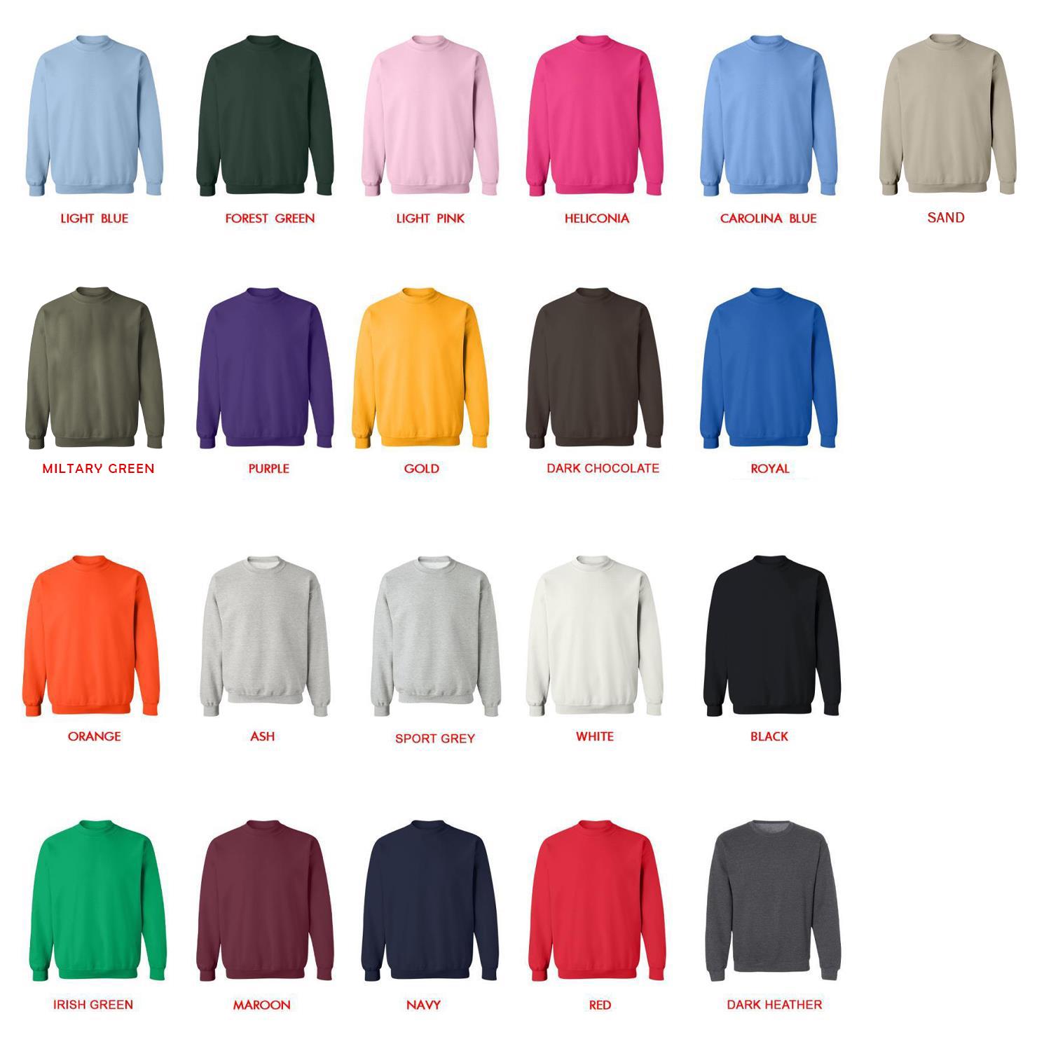 sweatshirt color chart - Blue Lock UK Shop