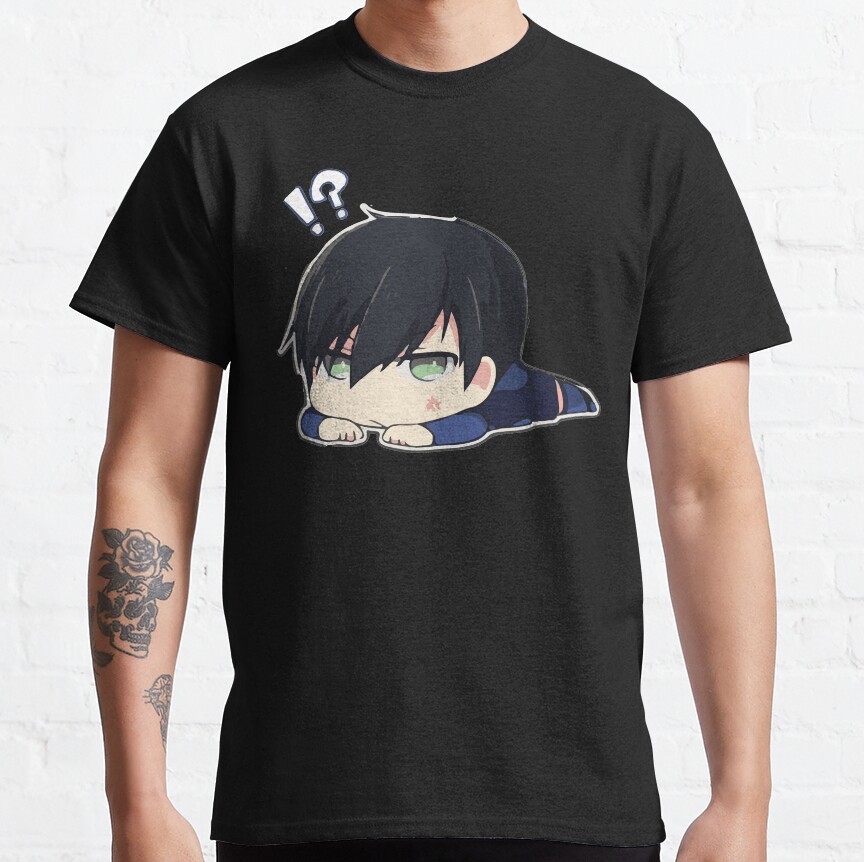 Blue Cute Chibi Hyoma Chigiri T-shirt - Image 2