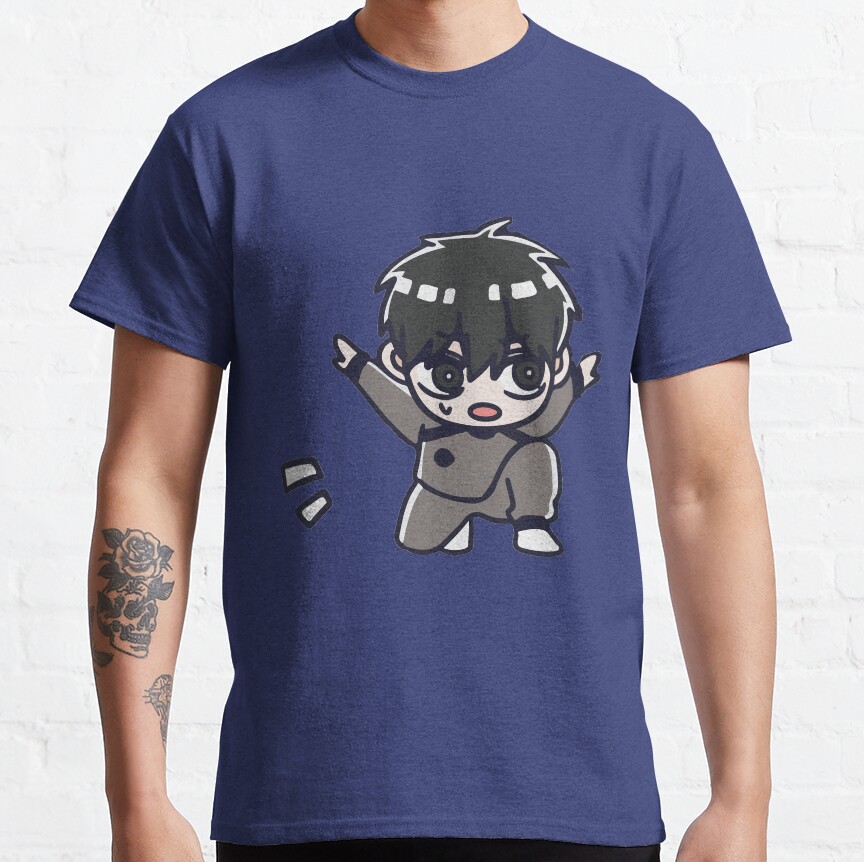 Blue Cute Chibi Hyoma Chigiri T-shirt - Image 4