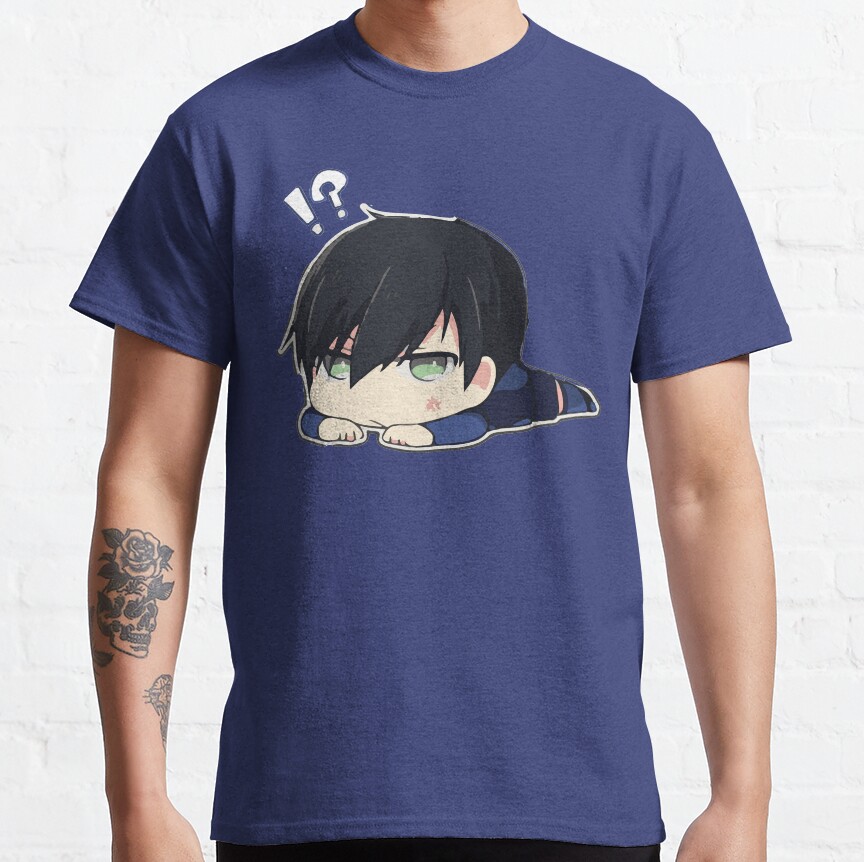 Blue Cute Chibi Hyoma Chigiri T-shirt - Image 4