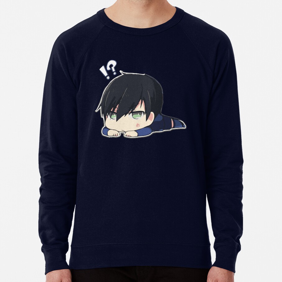 Blue Cute Chibi Hyoma Chigiri Sweatshirt - Image 5