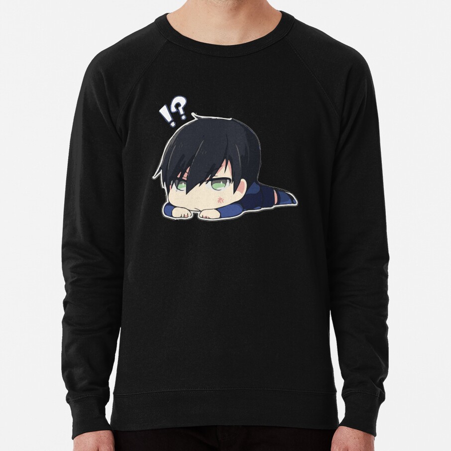 Blue Cute Chibi Hyoma Chigiri Sweatshirt - Image 2