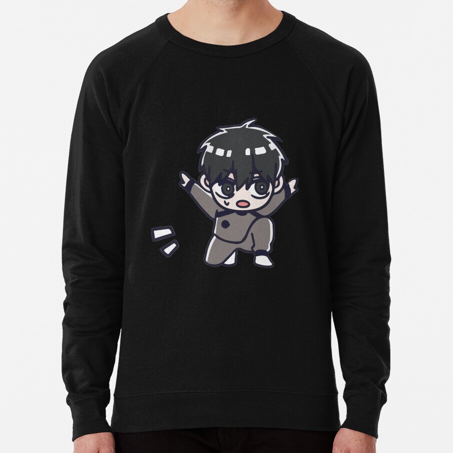 Blue Cute Chibi Hyoma Chigiri Sweatshirt - Image 2