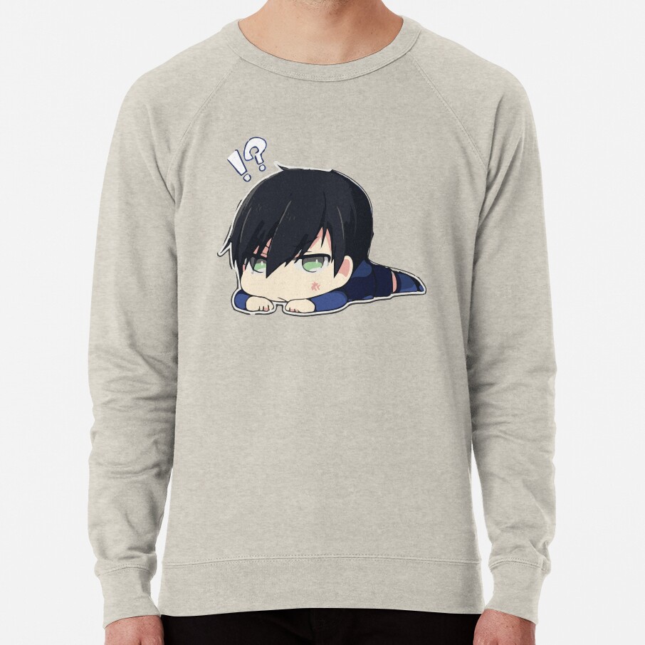 Blue Cute Chibi Hyoma Chigiri Sweatshirt - Image 3