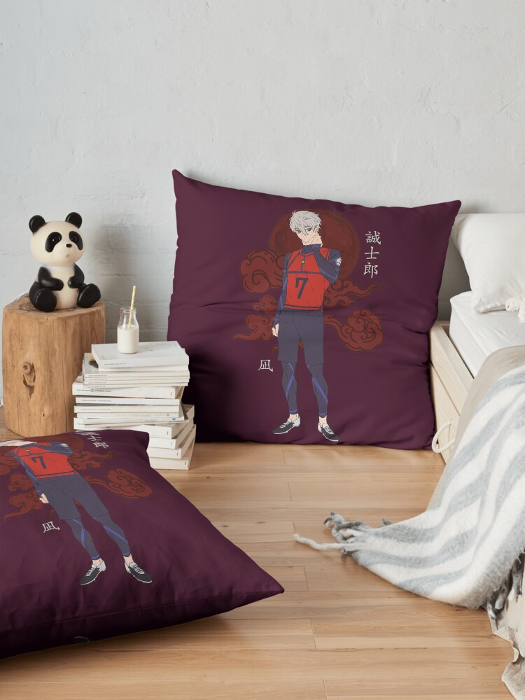 Seishiro Nagi Red Team Throw Pillow - Image 2