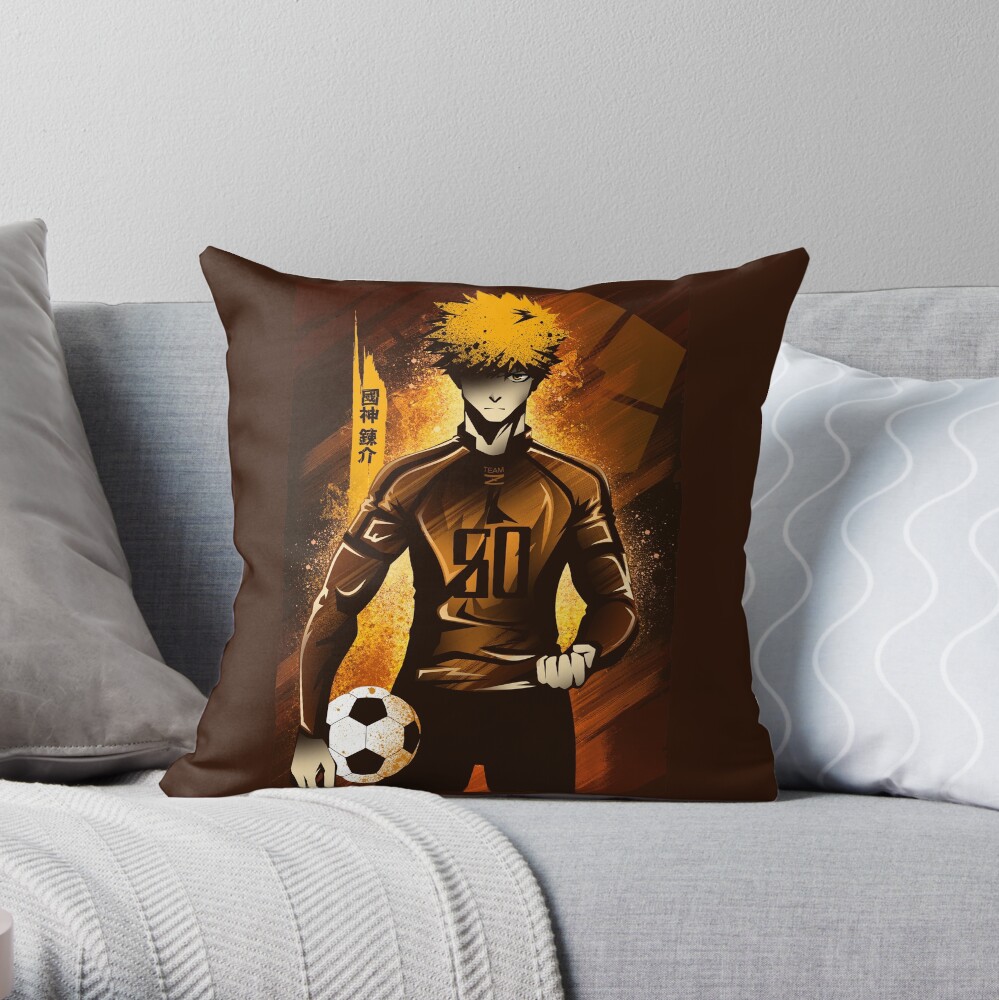 Attack Of Silhouette Muscle Kunigami Throw Pillow