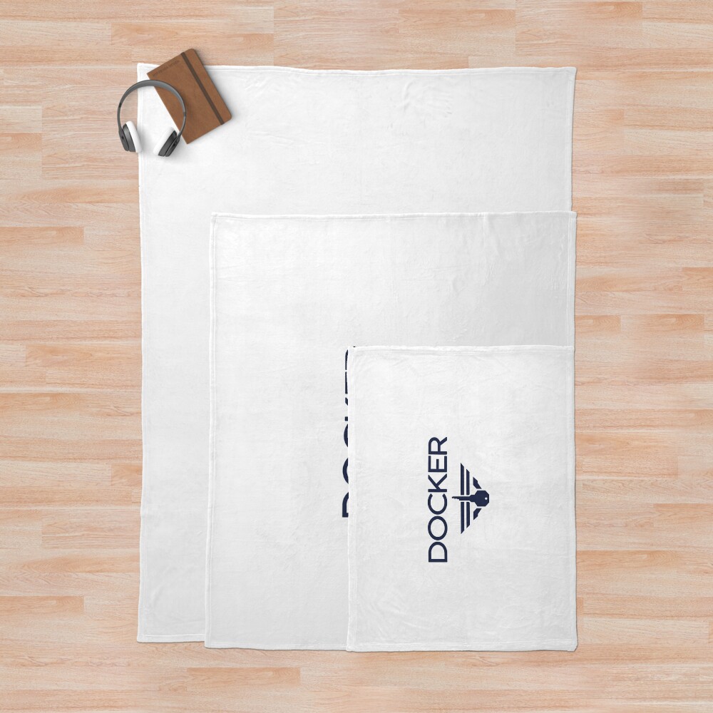 Docker Navy Blue Throw Blanket - Image 3