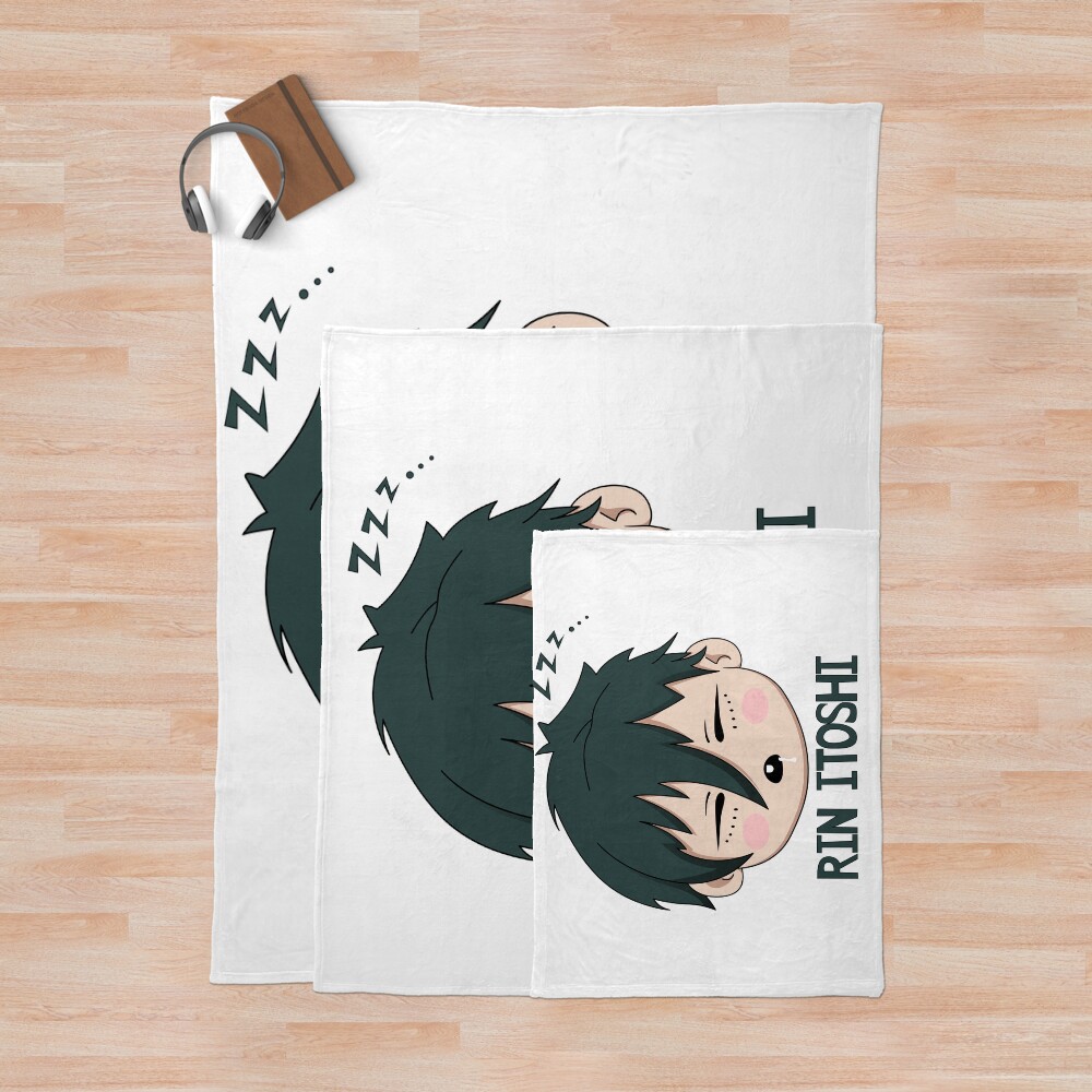Itoshi Rin Blue Lock Chibi Throw Blanket - Image 3