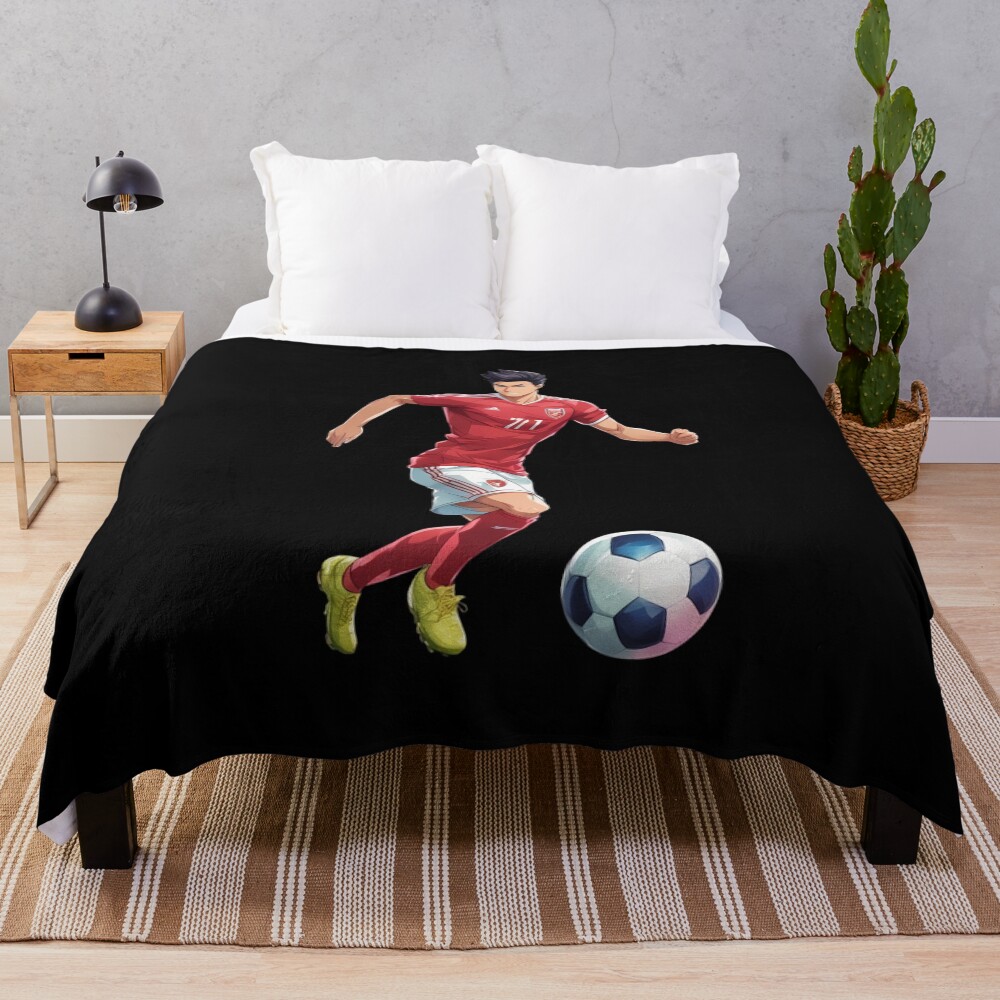 Football Anime Throw Blanket