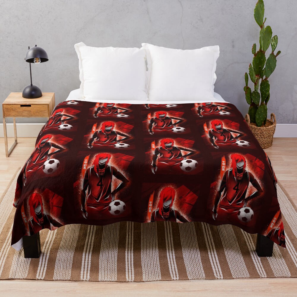 Attack Of Silhouette Princess Chigiri Throw Blanket