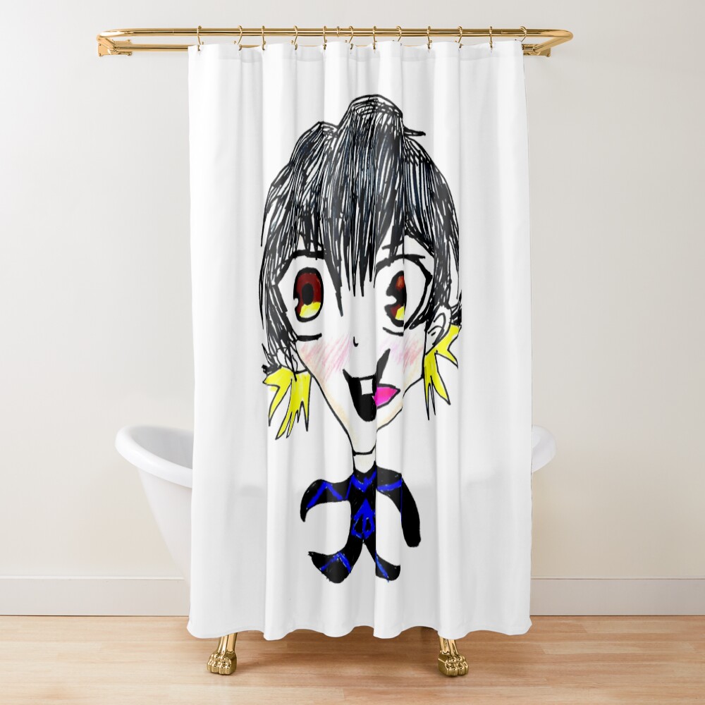 Bacteria Bluelick One Teef Shower Curtain