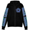 blue Zip Hoodie Front Mockup - Blue Lock UK Shop