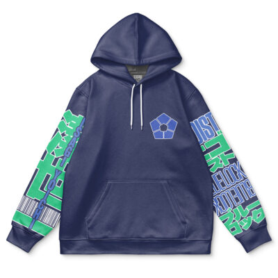 isagi Flat Hoodie front - Blue Lock UK Shop