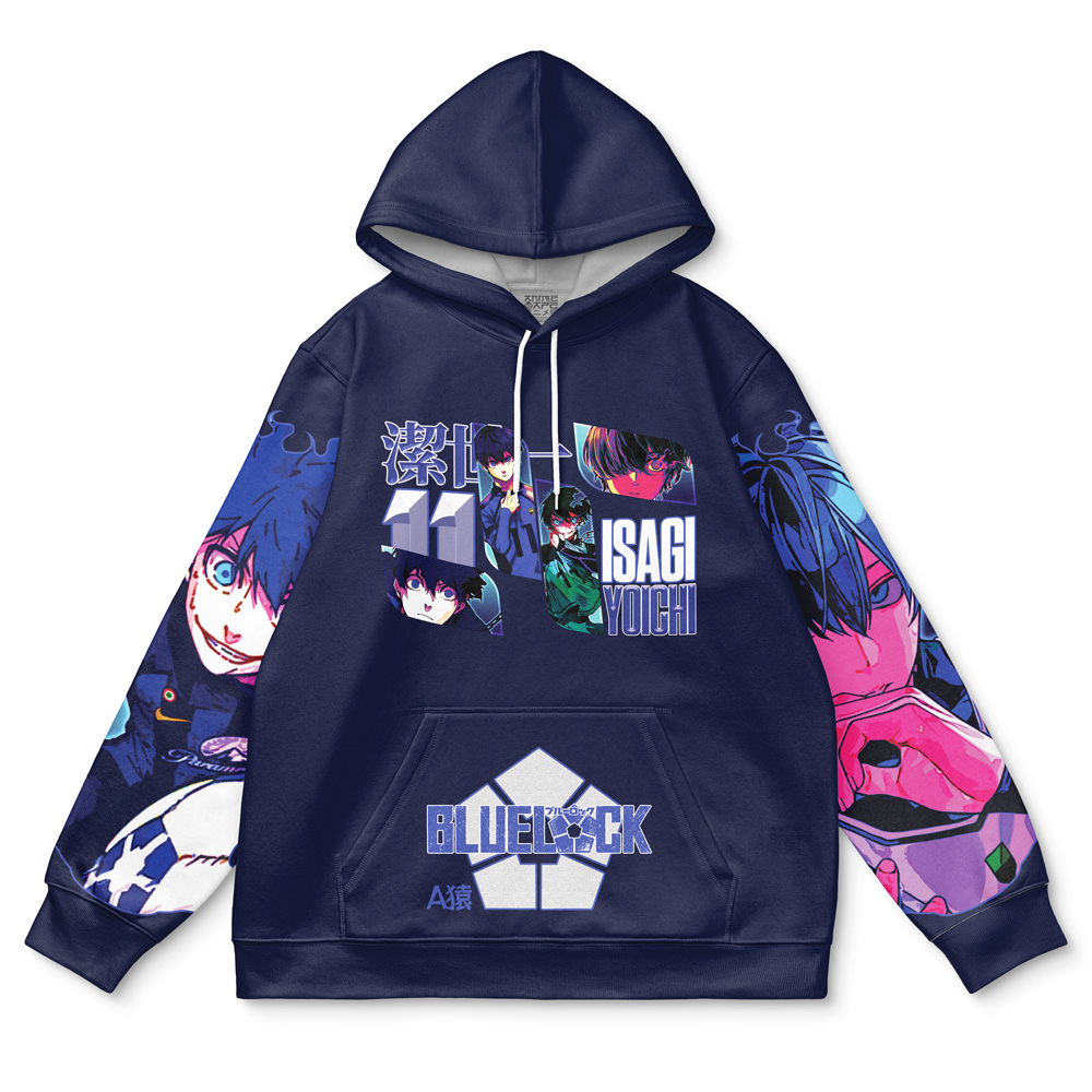 Isagi Yoichi V2 Blue Lock Streetwear Hoodie - Image 2