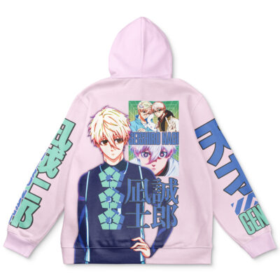 nagi Flat Hoodie back - Blue Lock UK Shop