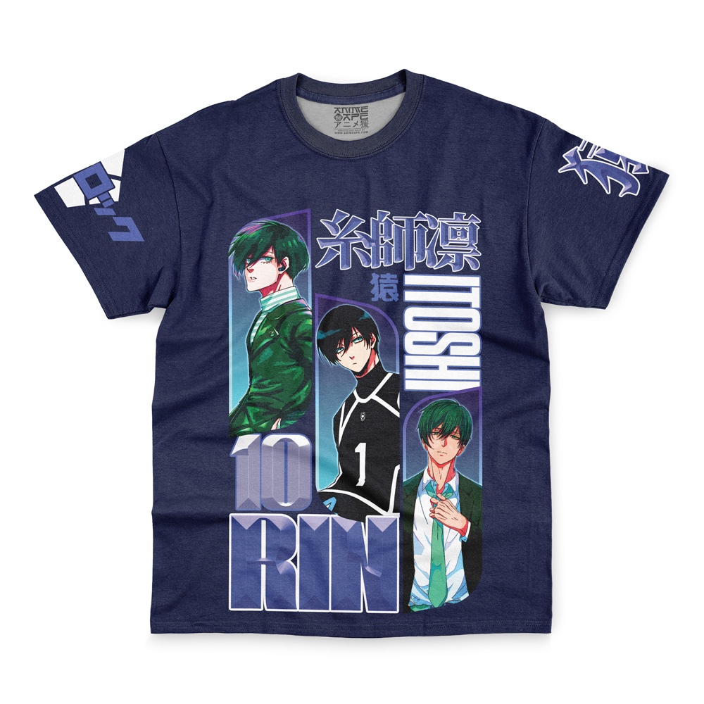 Itoshin Rin V2 Blue Lock Streetwear T-Shirt - Image 4