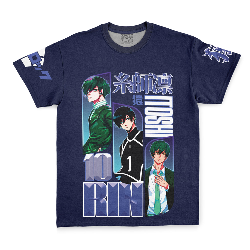 Itoshin Rin V2 Blue Lock Streetwear T-Shirt - Image 3