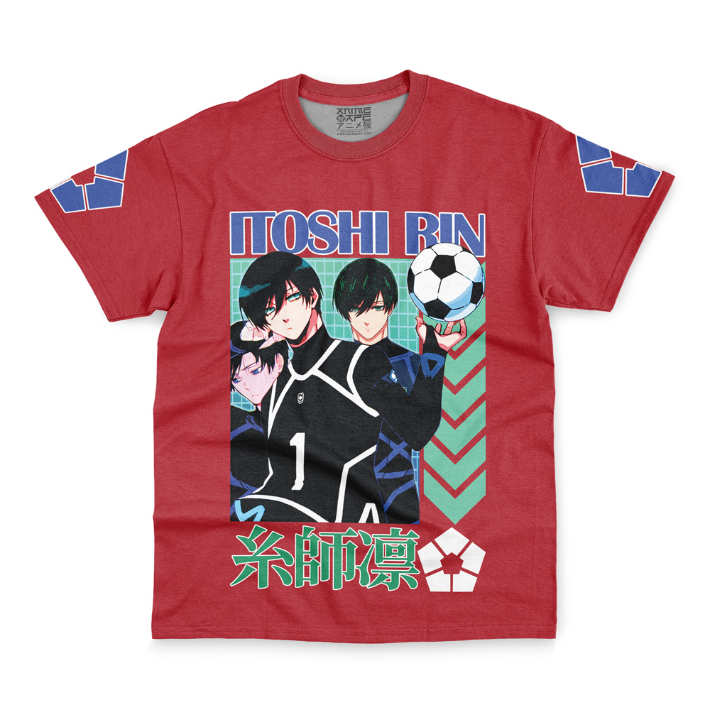 Itoshi Rin Blue Lock Streetwear T-Shirt - Image 2